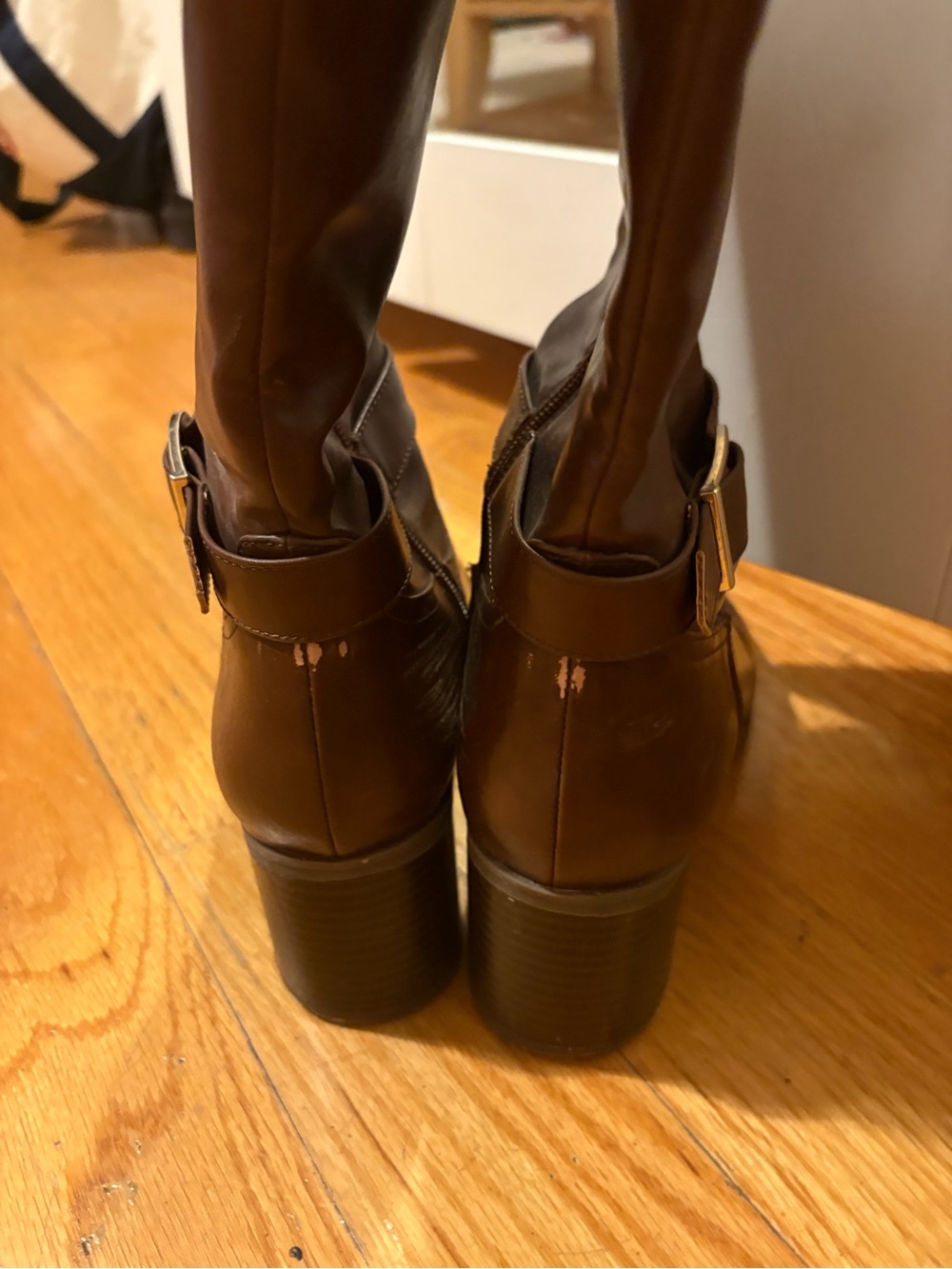 Life Stride Legend Wide Calf Heeled Riding Boots in Chestnut - Picture 5 of 7
